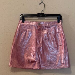 Metallic Pink Skirt